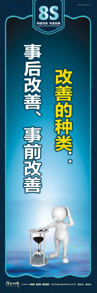 8s宣傳圖片 改善的種類：事后改善、事前改善